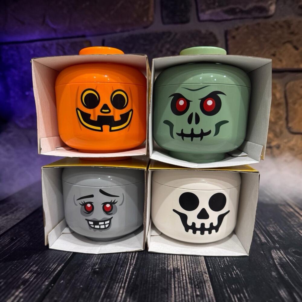 Target LEGO Mini Storage Head Halloween Collection